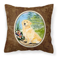 'Caroline'S Treasures Ss8758Pw1414 Golden Retriever Decorative Canvas Fabric Pillow, Large, Multicolor'
