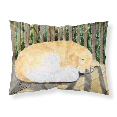 'Caroline'S Treasures Ss8760Pillowcase Golden Retriever Moisture Wicking Fabric Standard Pillowcase, Large, Multicolor'