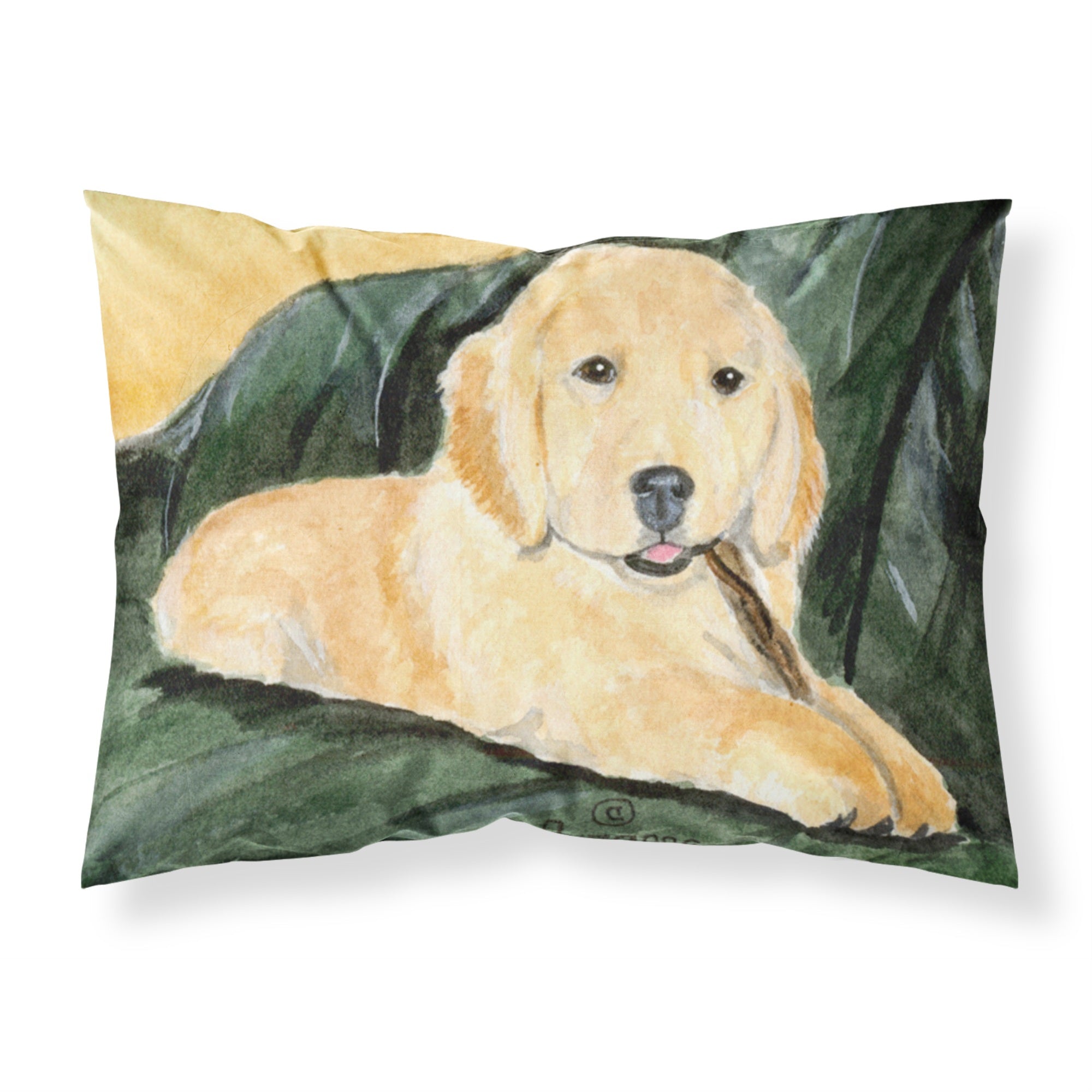 'Caroline'S Treasures Ss8761Pillowcase Golden Retriever Moisture Wicking Fabric Standard Pillowcase, Large, Multicolor'