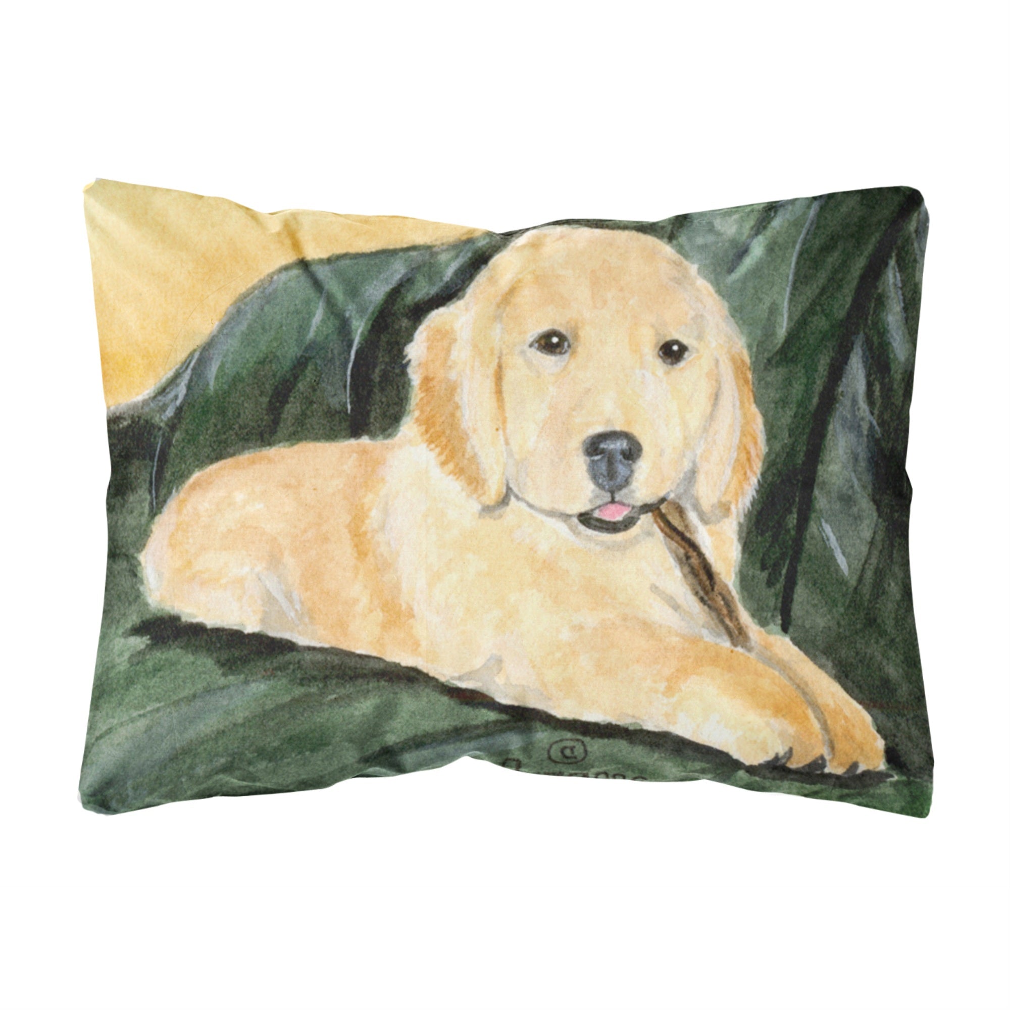 'Caroline'S Treasures Ss8761Pw1216 Golden Retriever Decorative Canvas Fabric Pillow, Large, Multicolor'