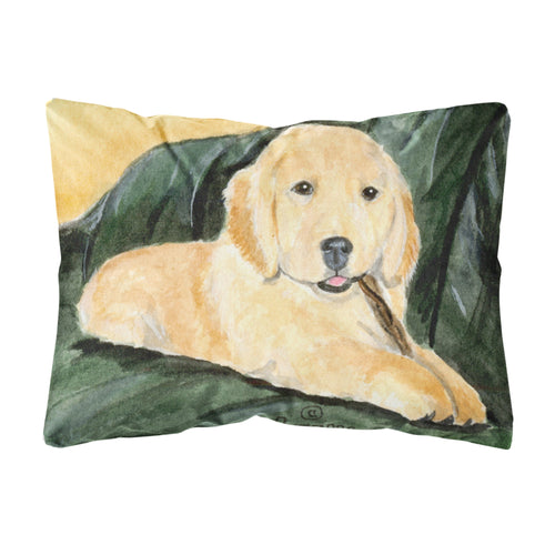 'Caroline'S Treasures Ss8761Pw1216 Golden Retriever Decorative Canvas Fabric Pillow, Large, Multicolor'