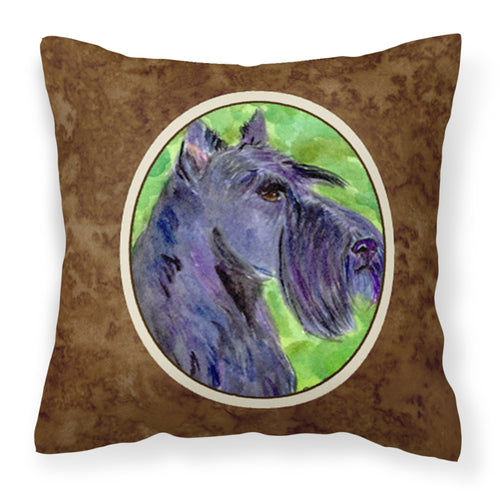 'Caroline'S Treasures Ss8792Pw1414 Scottish Terrier Decorative Canvas Fabric Pillow, Large, Multicolor'