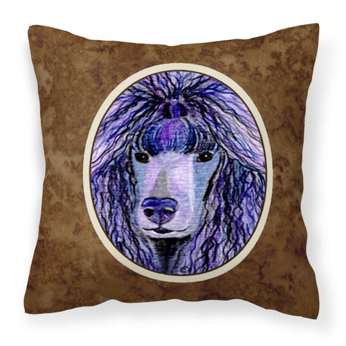 'Caroline'S Treasures Ss8800Pw1414 Poodle Decorative Canvas Fabric Pillow, Large, Multicolor'
