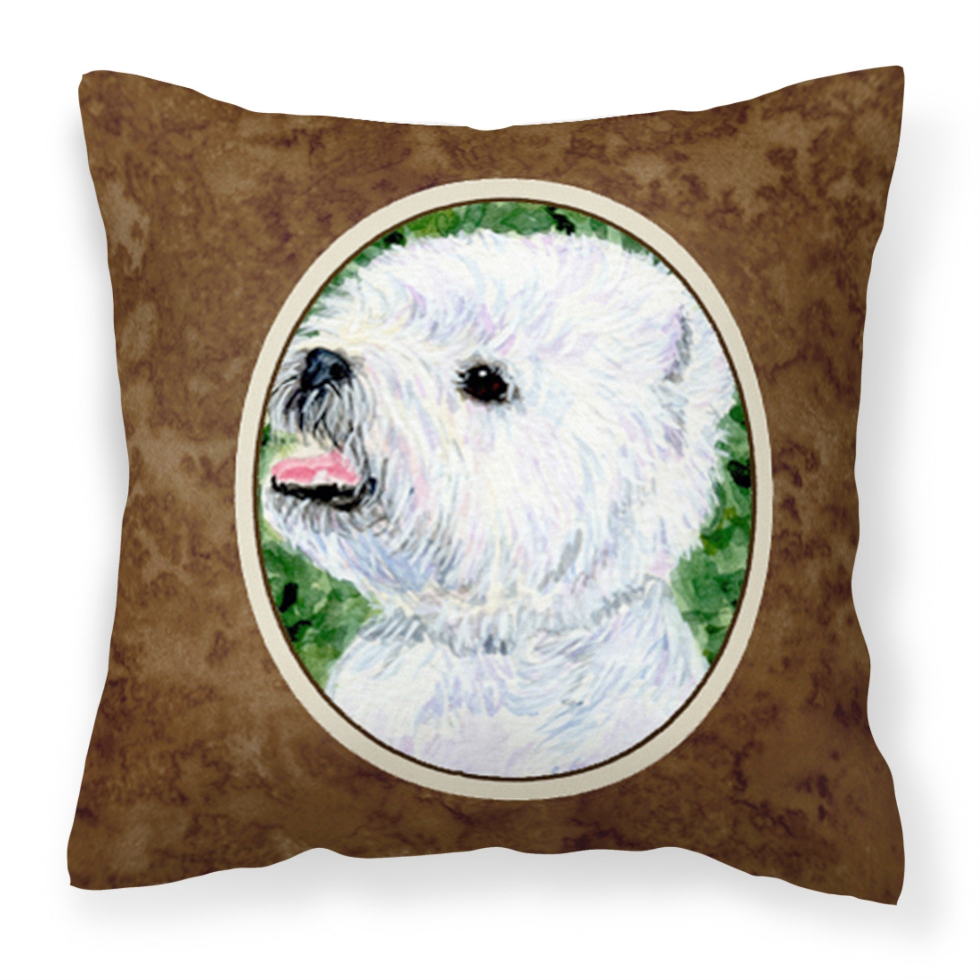 'Caroline'S Treasures Ss8802Pw1414 Westie Decorative Canvas Fabric Pillow, Large, Multicolor'