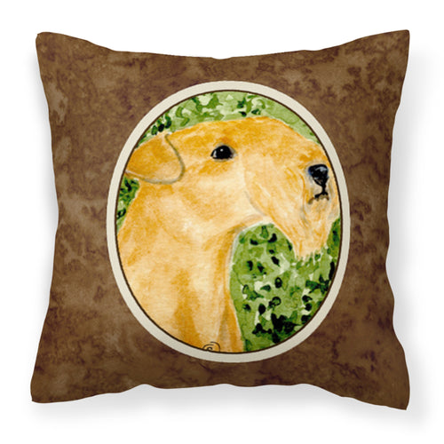 'Caroline'S Treasures Ss8804Pw1414 Lakeland Terrier Decorative Canvas Fabric Pillow, Large, Multicolor'