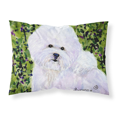 'Caroline'S Treasures Ss8817Pillowcase Bichon Frise Moisture Wicking Fabric Standard Pillowcase, Large, Multicolor'
