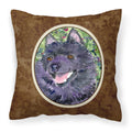'Caroline'S Treasures Ss8822Pw1414 Schipperke Decorative Canvas Fabric Pillow, Large, Multicolor'