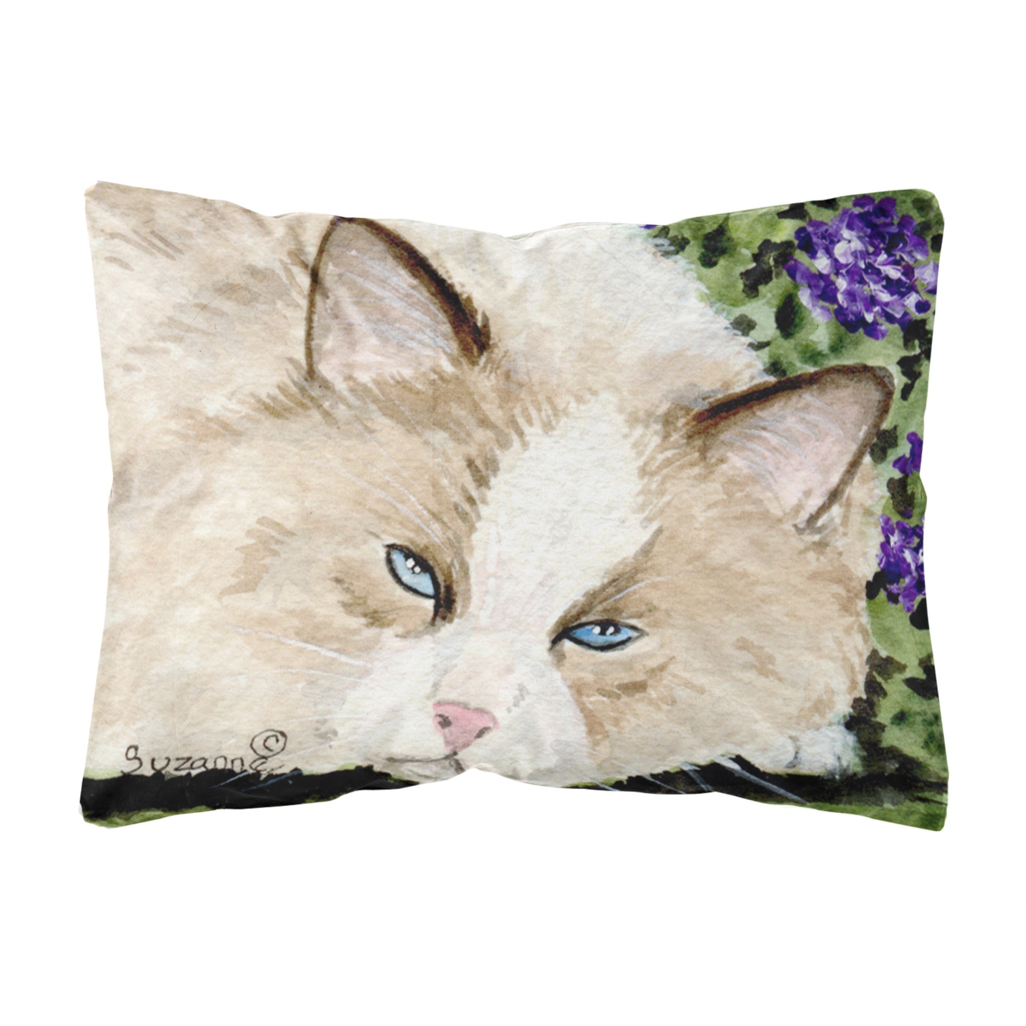 'Caroline'S Treasures Ss8825Pw1216 Cat Decorative Canvas Fabric Pillow, Large, Multicolor'