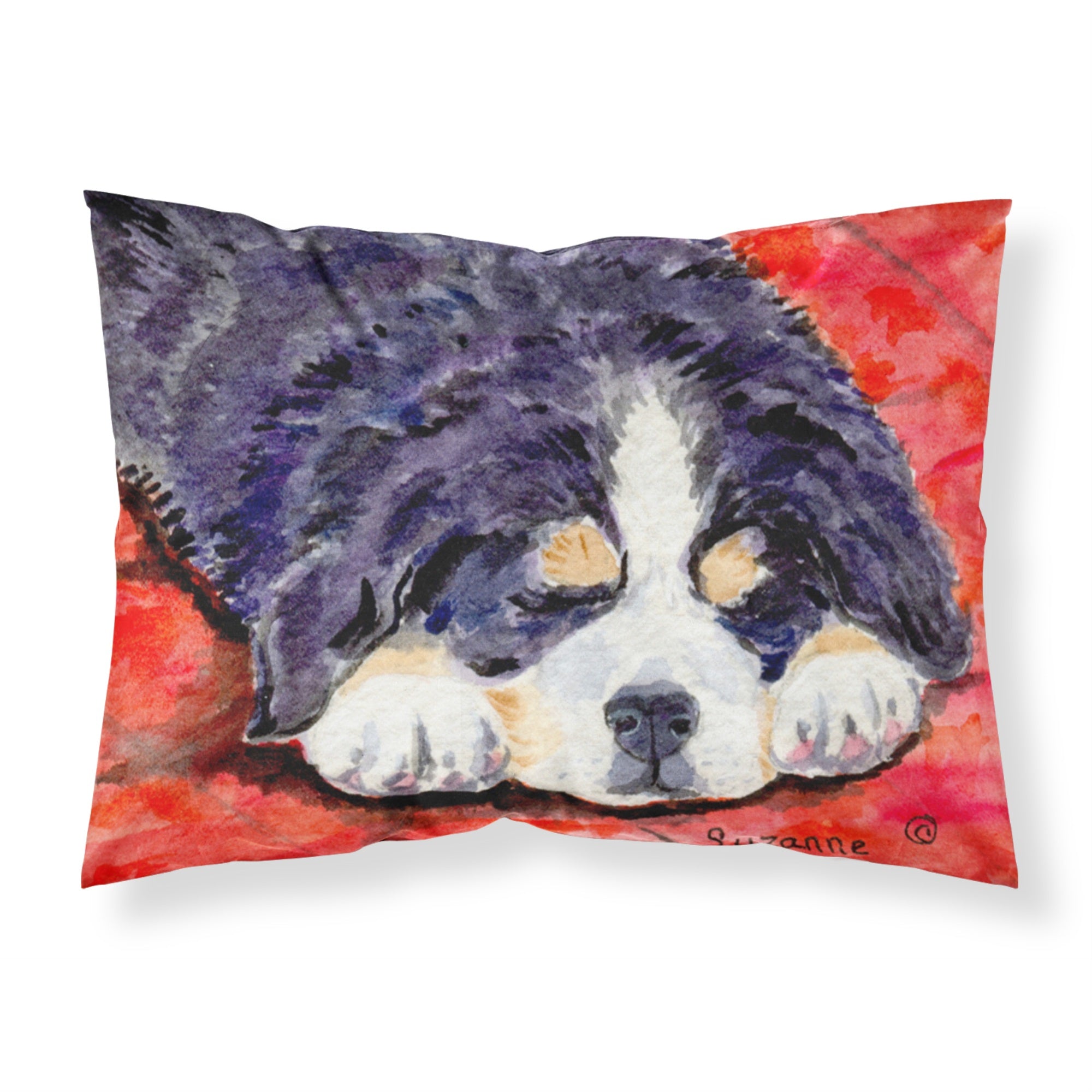 'Caroline'S Treasures Ss8828Pillowcase Bernese Mountain Dog Moisture Wicking Fabric Standard Pillowcase, Large, Multicolor'