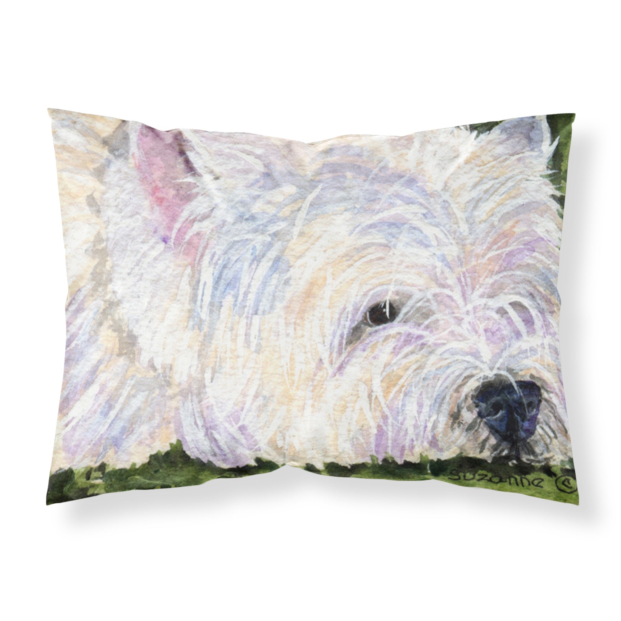 'Caroline'S Treasures Ss8831Pillowcase Westie Moisture Wicking Fabric Standard Pillowcase, Large, Multicolor'