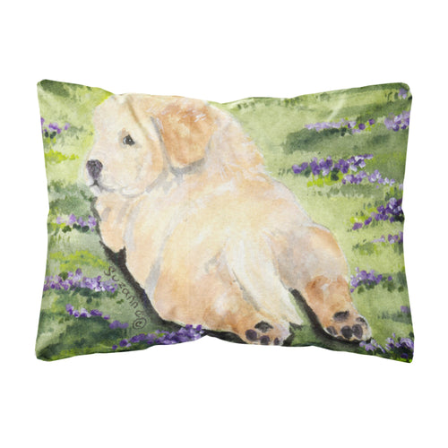 'Caroline'S Treasures Ss8833Pw1216 Golden Retriever Decorative Canvas Fabric Pillow, Large, Multicolor'