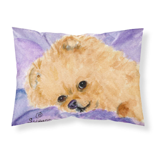 'Caroline'S Treasures Ss8834Pillowcase Pomeranian Moisture Wicking Fabric Standard Pillowcase, Large, Multicolor'