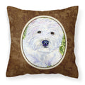 'Caroline'S Treasures Ss8835Pw1414 Westie Decorative Canvas Fabric Pillow, Large, Multicolor'