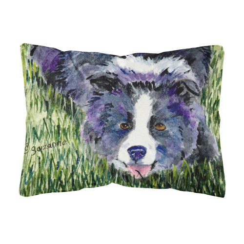 'Caroline'S Treasures Ss8836Pw1216 Border Collie Decorative Canvas Fabric Pillow, Large, Multicolor'