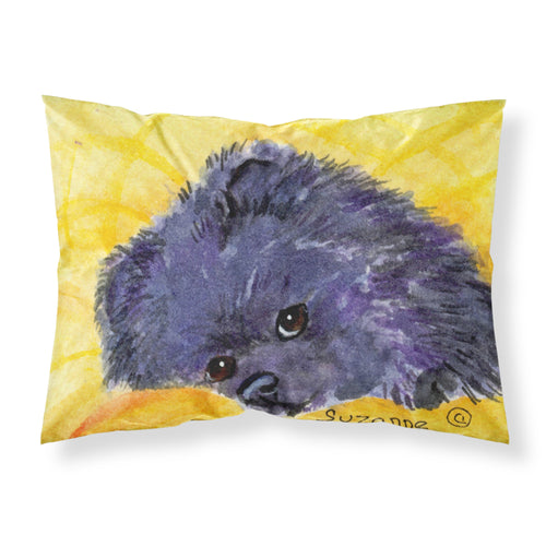 'Caroline'S Treasures Ss8839Pillowcase Pomeranian Moisture Wicking Fabric Standard Pillowcase, Large, Multicolor'