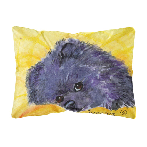 'Caroline'S Treasures Ss8839Pw1216 Pomeranian Decorative Canvas Fabric Pillow, Large, Multicolor'