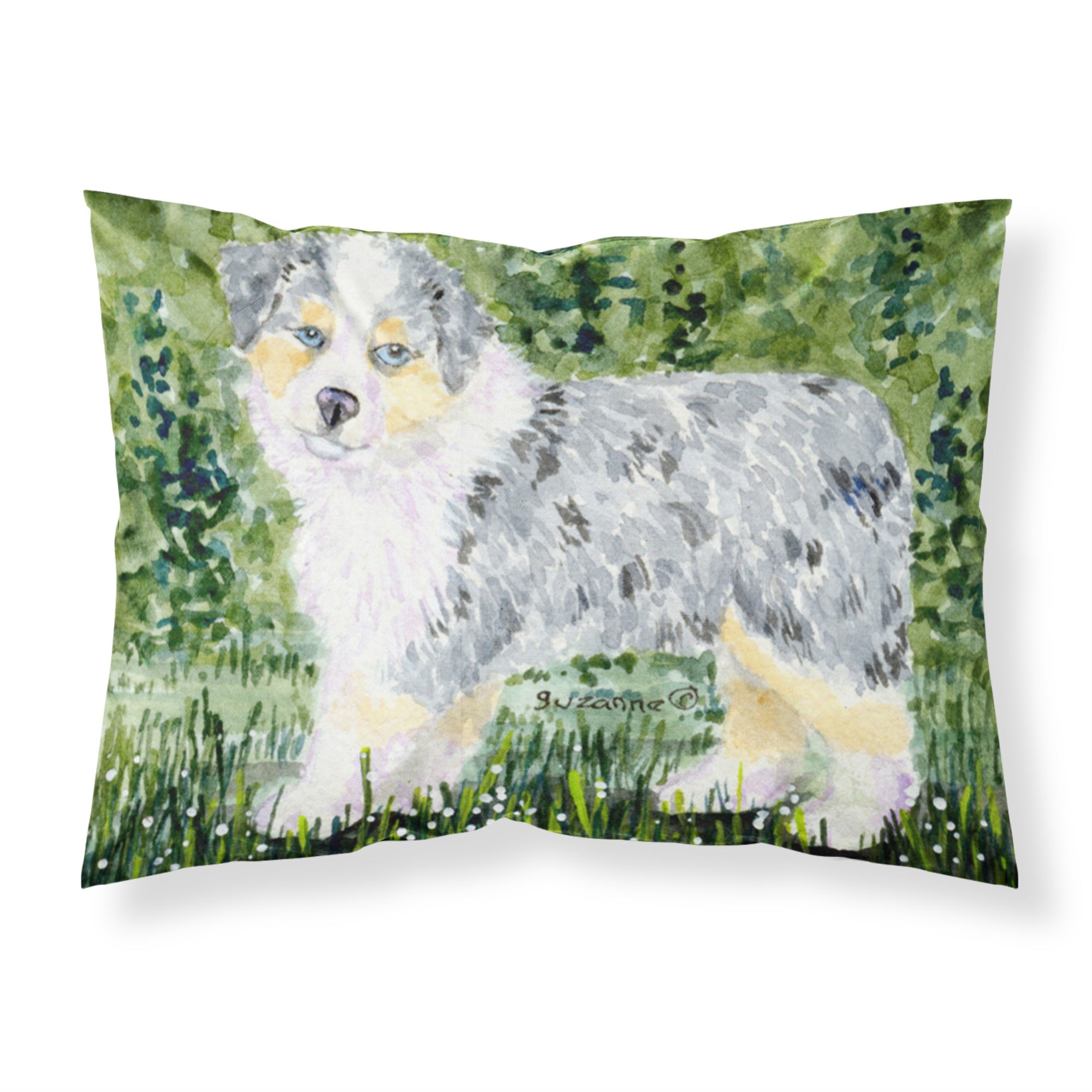 'Caroline'S Treasures Ss8846Pillowcase Australian Shepherd Moisture Wicking Fabric Standard Pillowcase, Large, Multicolor'