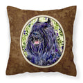 'Caroline'S Treasures Ss8853Pw1414 Bouvier Des Flandres Decorative Canvas Fabric Pillow, Large, Multicolor'