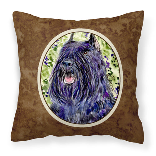 'Caroline'S Treasures Ss8853Pw1414 Bouvier Des Flandres Decorative Canvas Fabric Pillow, Large, Multicolor'