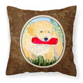 'Caroline'S Treasures Ss8858Pw1414 Golden Retriever Decorative Canvas Fabric Pillow, Large, Multicolor'