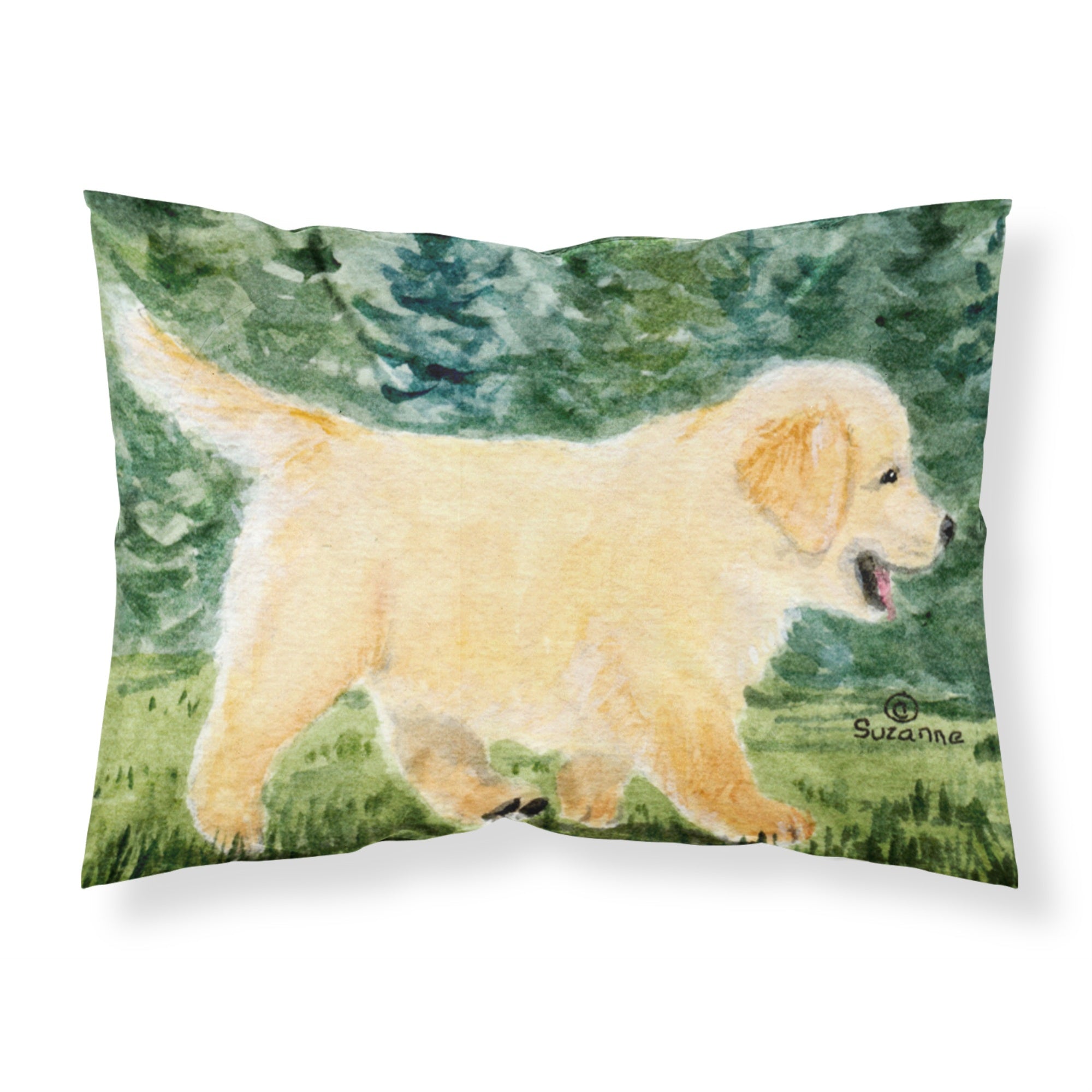 'Caroline'S Treasures Ss8859Pillowcase Golden Retriever Moisture Wicking Fabric Standard Pillowcase, Large, Multicolor'
