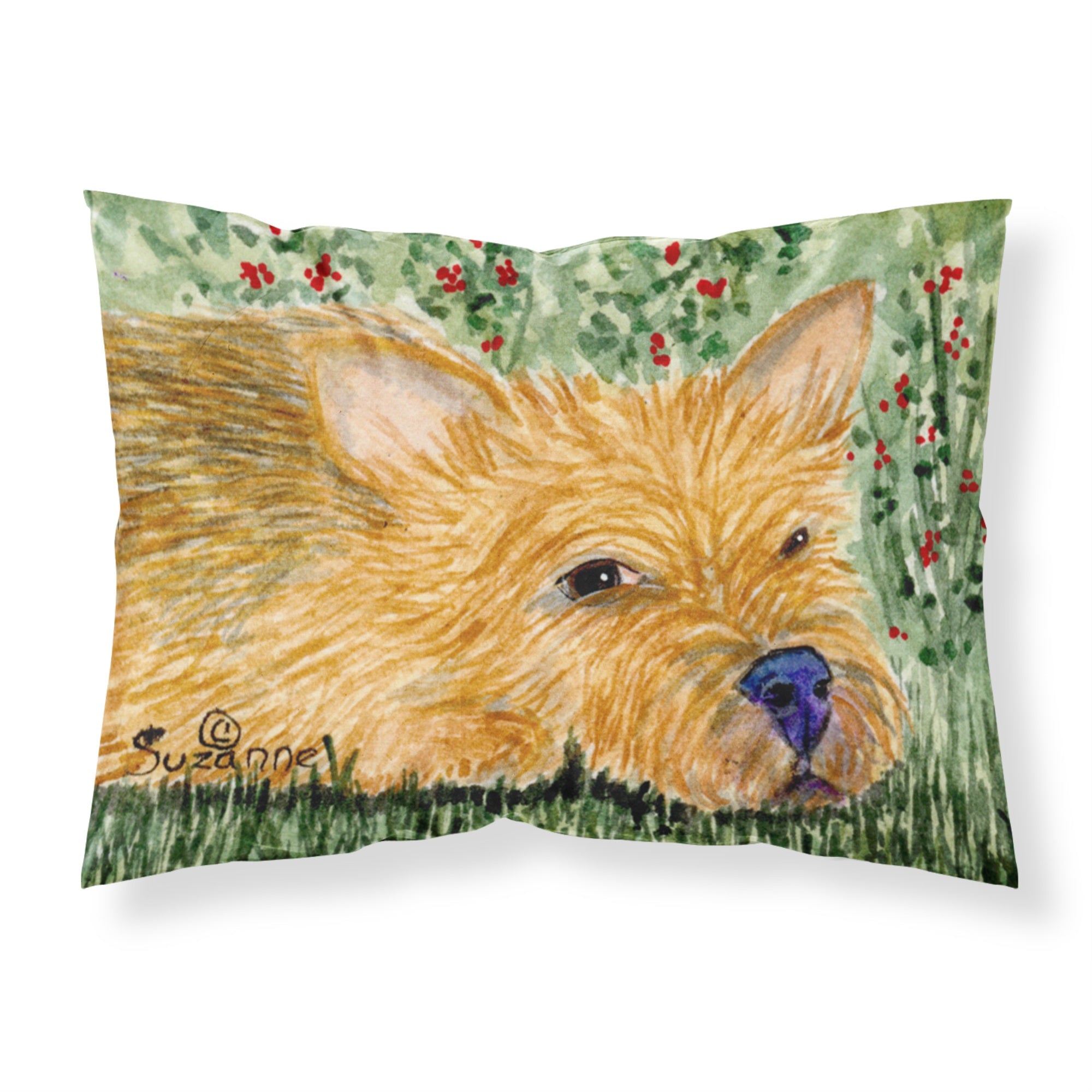 'Caroline'S Treasures Ss8862Pillowcase Norwich Terrier Moisture Wicking Fabric Standard Pillowcase, Large, Multicolor'