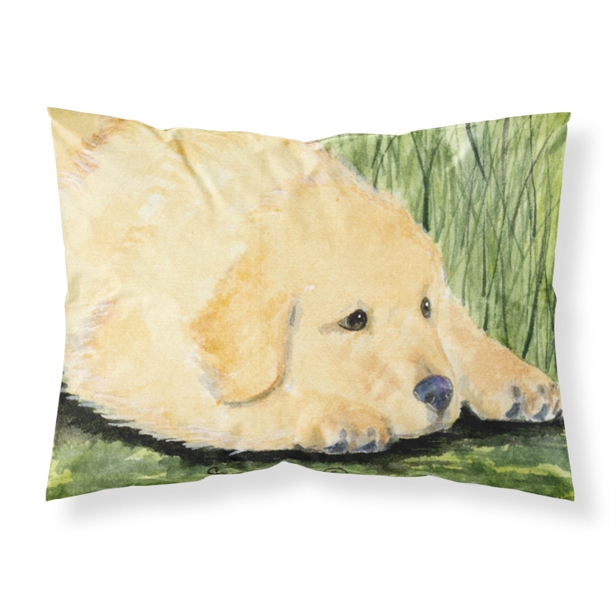 'Caroline'S Treasures Ss8864Pillowcase Golden Retriever Moisture Wicking Fabric Standard Pillowcase, Large, Multicolor'
