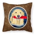 'Caroline'S Treasures Ss8868Pw1414 Golden Retriever Decorative Canvas Fabric Pillow, Large, Multicolor'