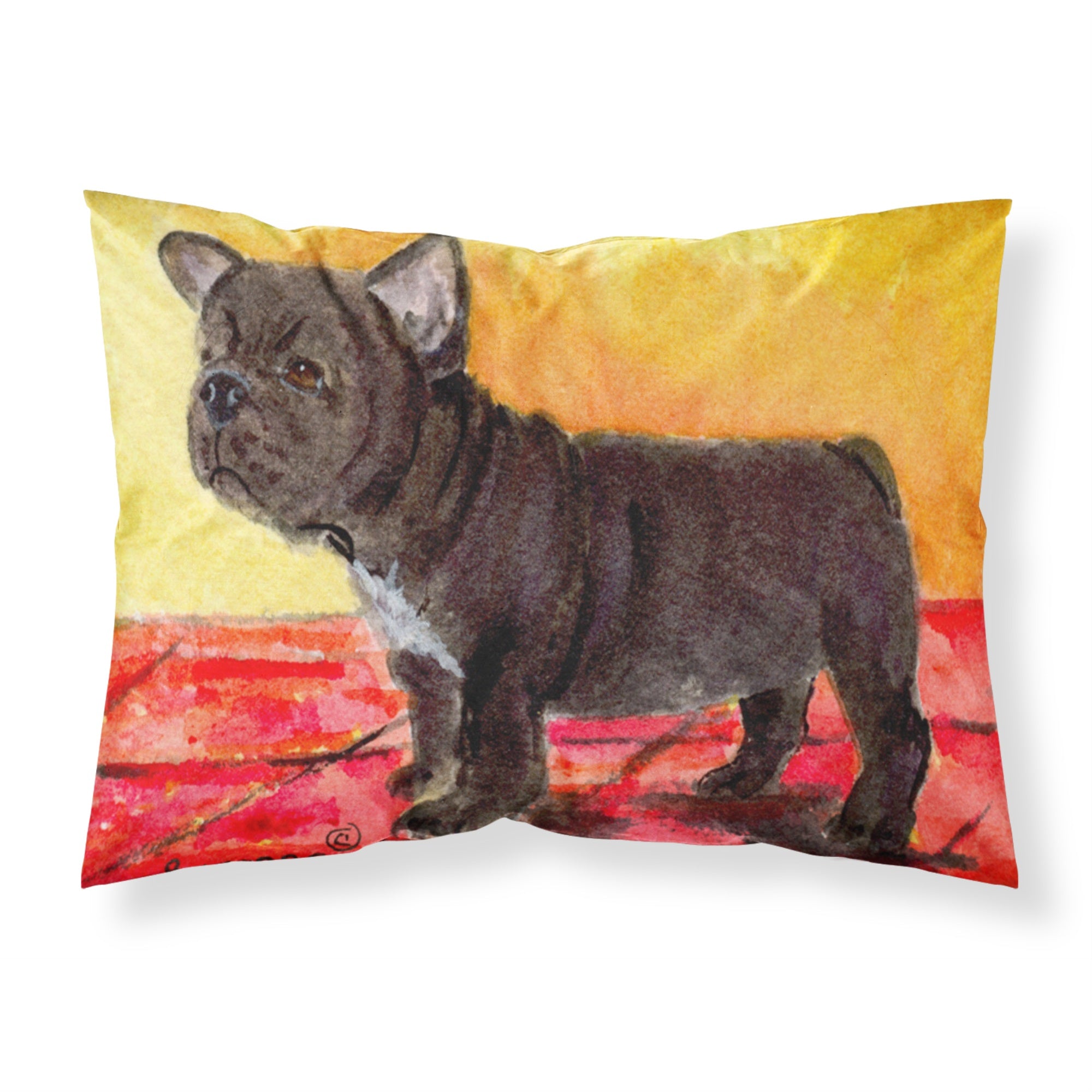 'Caroline'S Treasures Ss8869Pillowcase French Bulldog Moisture Wicking Fabric Standard Pillowcase, Large, Multicolor'