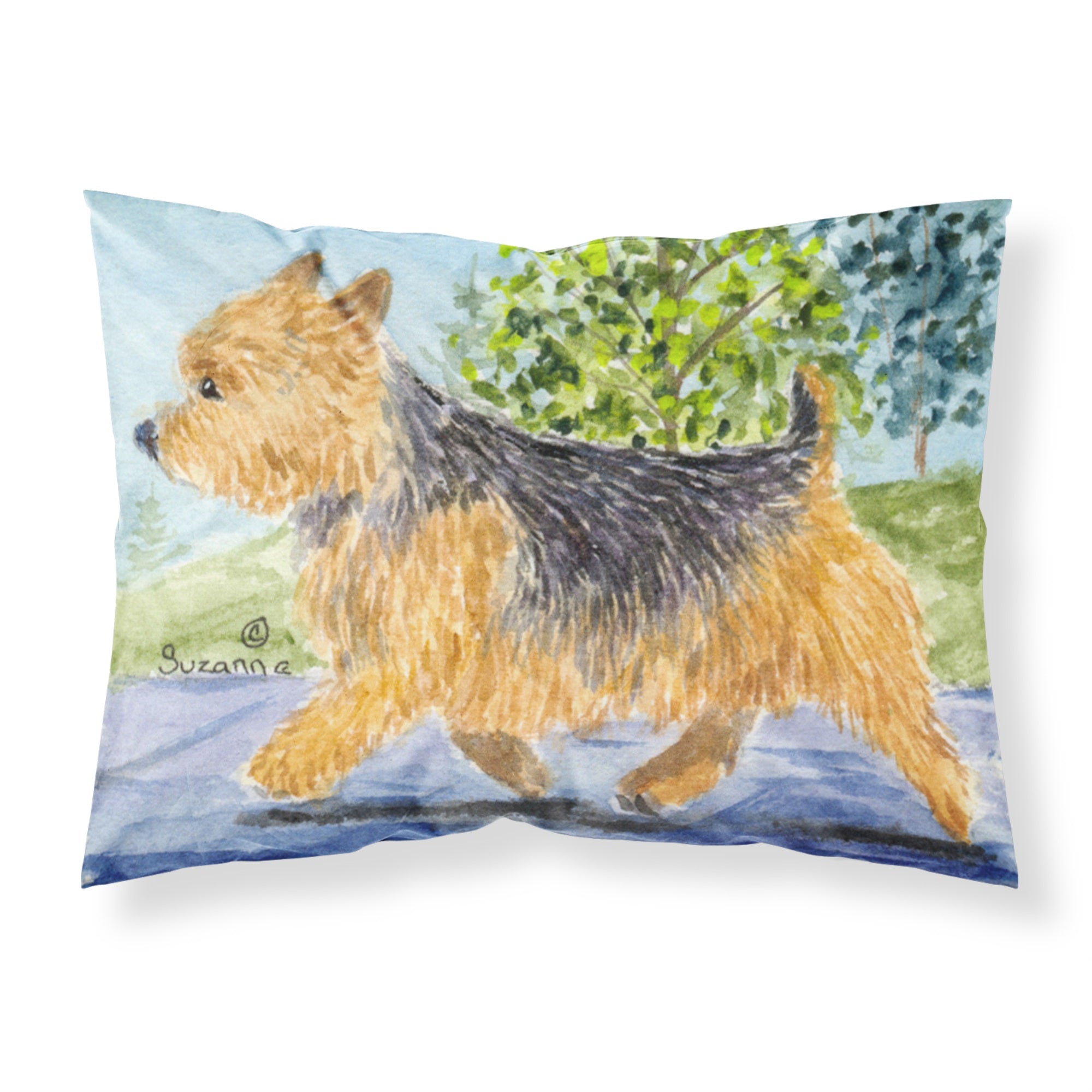 'Caroline'S Treasures Ss8879Pillowcase Norwich Terrier Moisture Wicking Fabric Standard Pillowcase, Large, Multicolor'