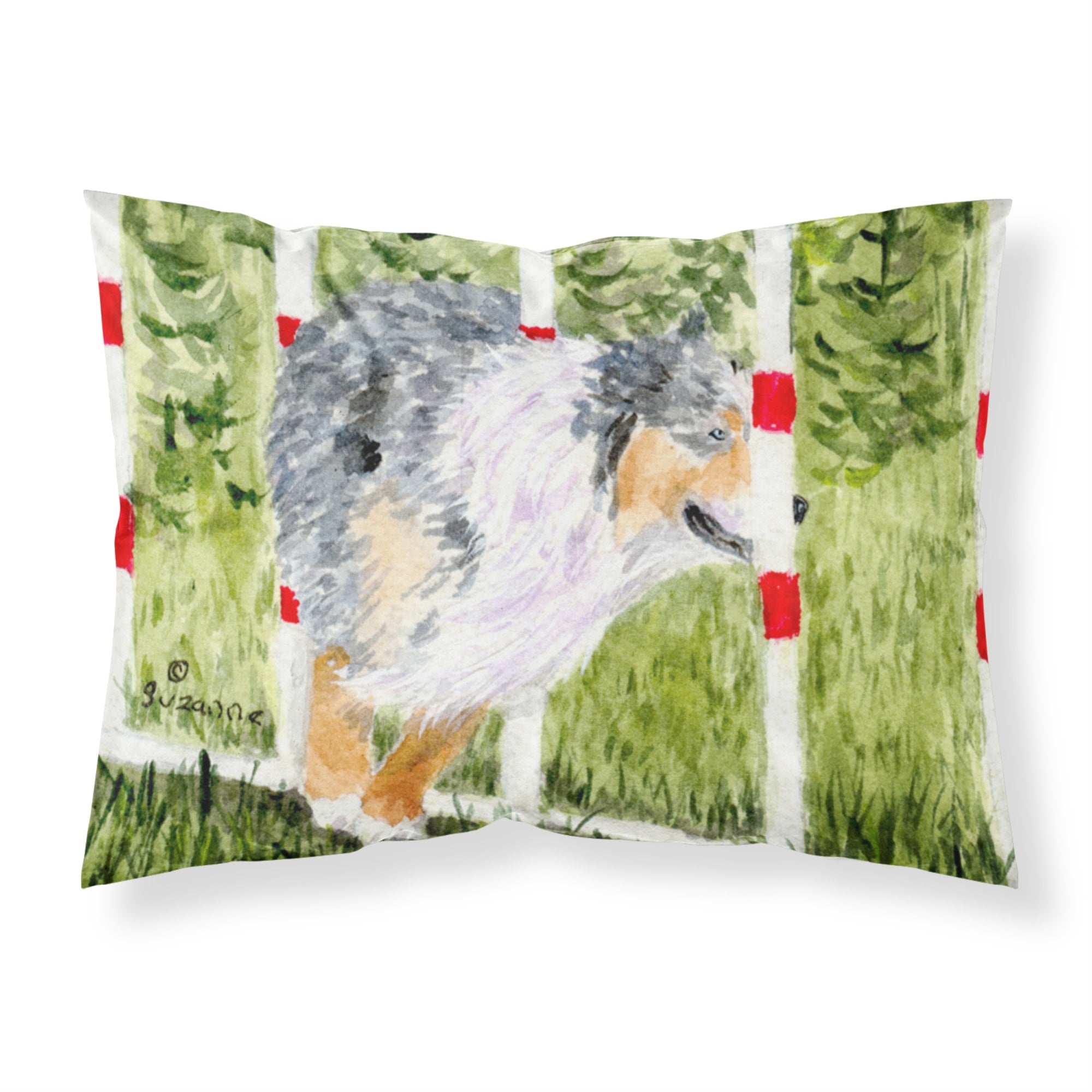 'Caroline'S Treasures Ss8885Pillowcase Australian Shepherd Moisture Wicking Fabric Standard Pillowcase, Large, Multicolor'