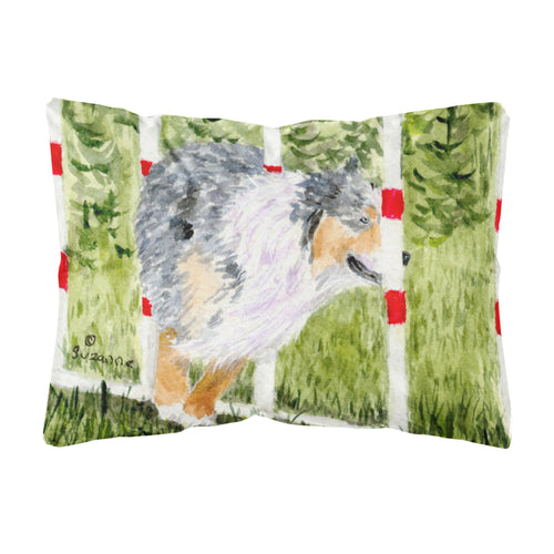 'Caroline'S Treasures Ss8885Pw1216 Australian Shepherd Decorative Canvas Fabric Pillow, Large, Multicolor'