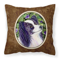 'Caroline'S Treasures Ss8896Pw1414 Papillon Decorative Canvas Fabric Pillow, Large, Multicolor'