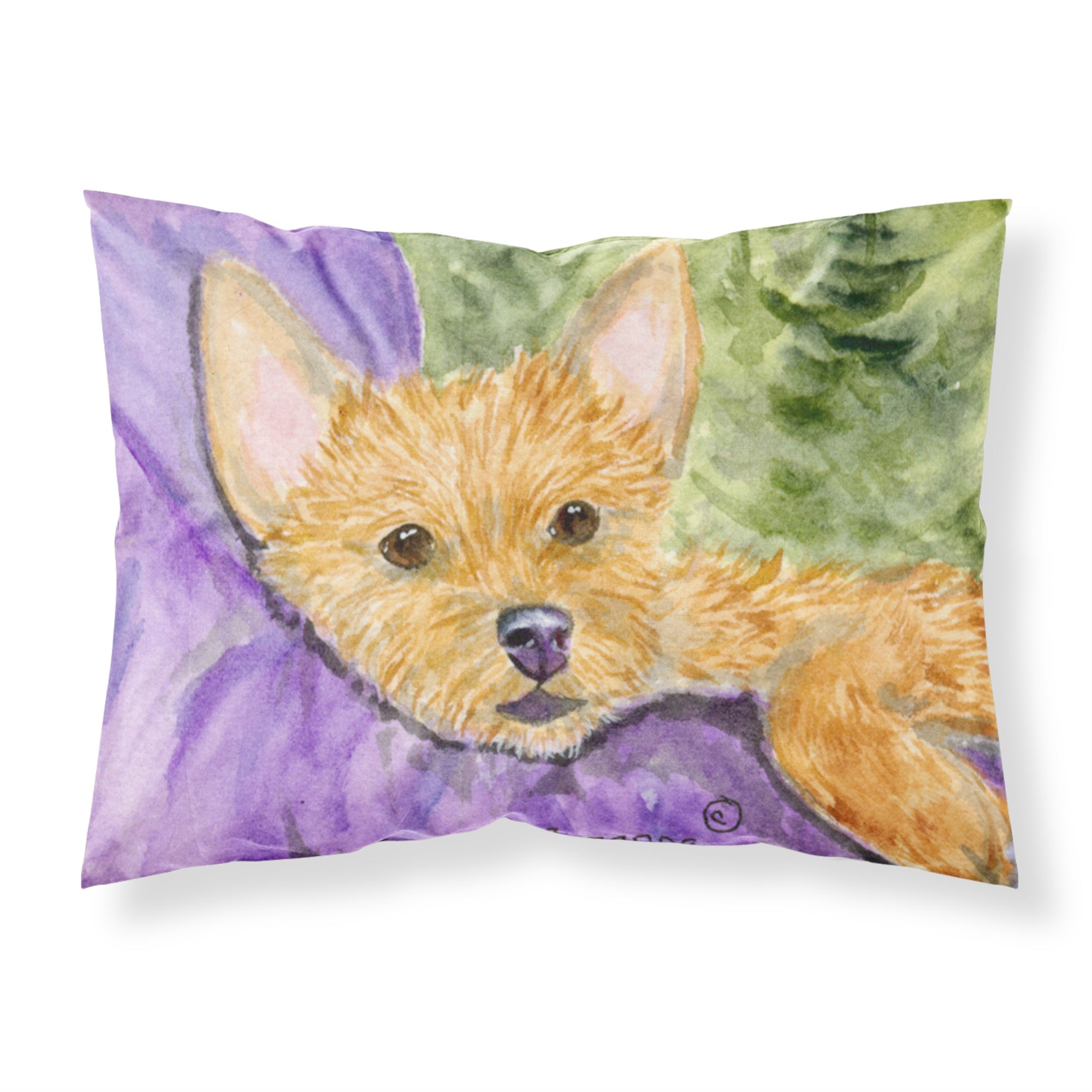 'Caroline'S Treasures Ss8898Pillowcase Norwich Terrier Moisture Wicking Fabric Standard Pillowcase, Large, Multicolor'
