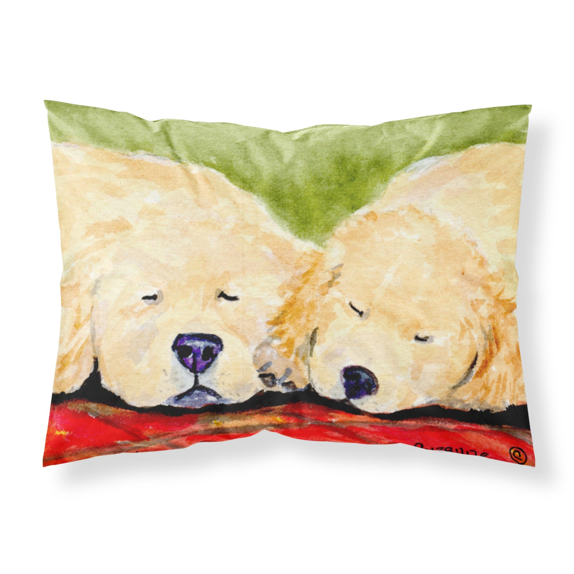 'Caroline'S Treasures Ss8902Pillowcase Golden Retriever Moisture Wicking Fabric Standard Pillowcase, Large, Multicolor'
