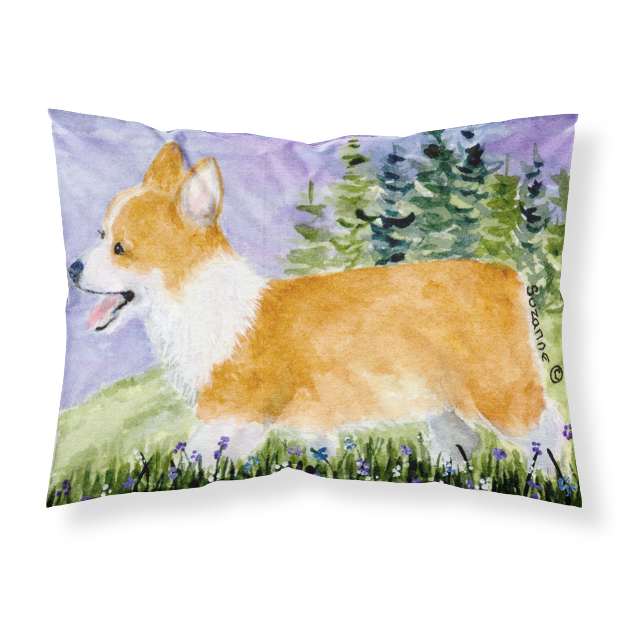 'Caroline'S Treasures Ss8912Pillowcase Corgi Moisture Wicking Fabric Standard Pillowcase, Large, Multicolor'