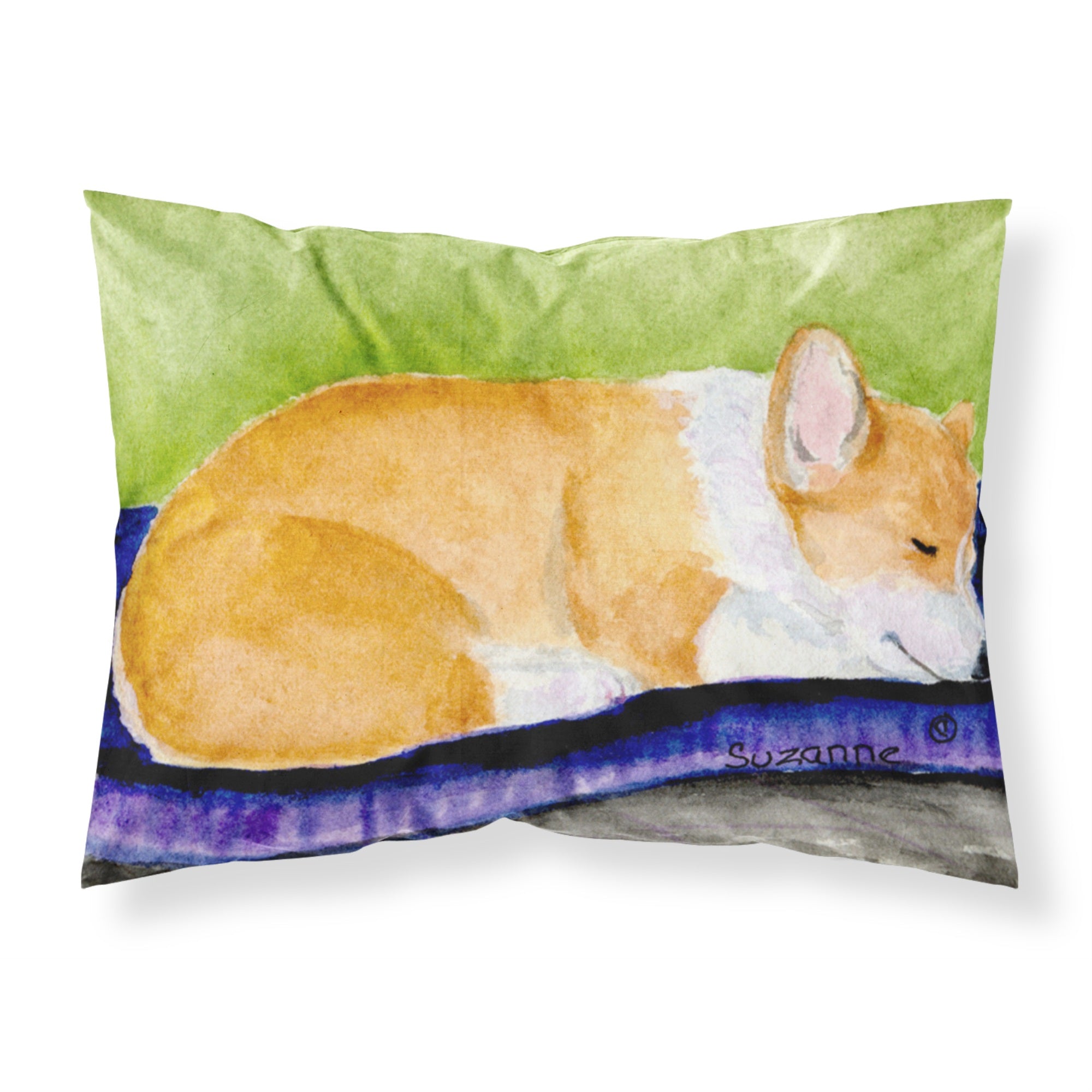 'Caroline'S Treasures Ss8920Pillowcase Corgi Moisture Wicking Fabric Standard Pillowcase, Large, Multicolor'