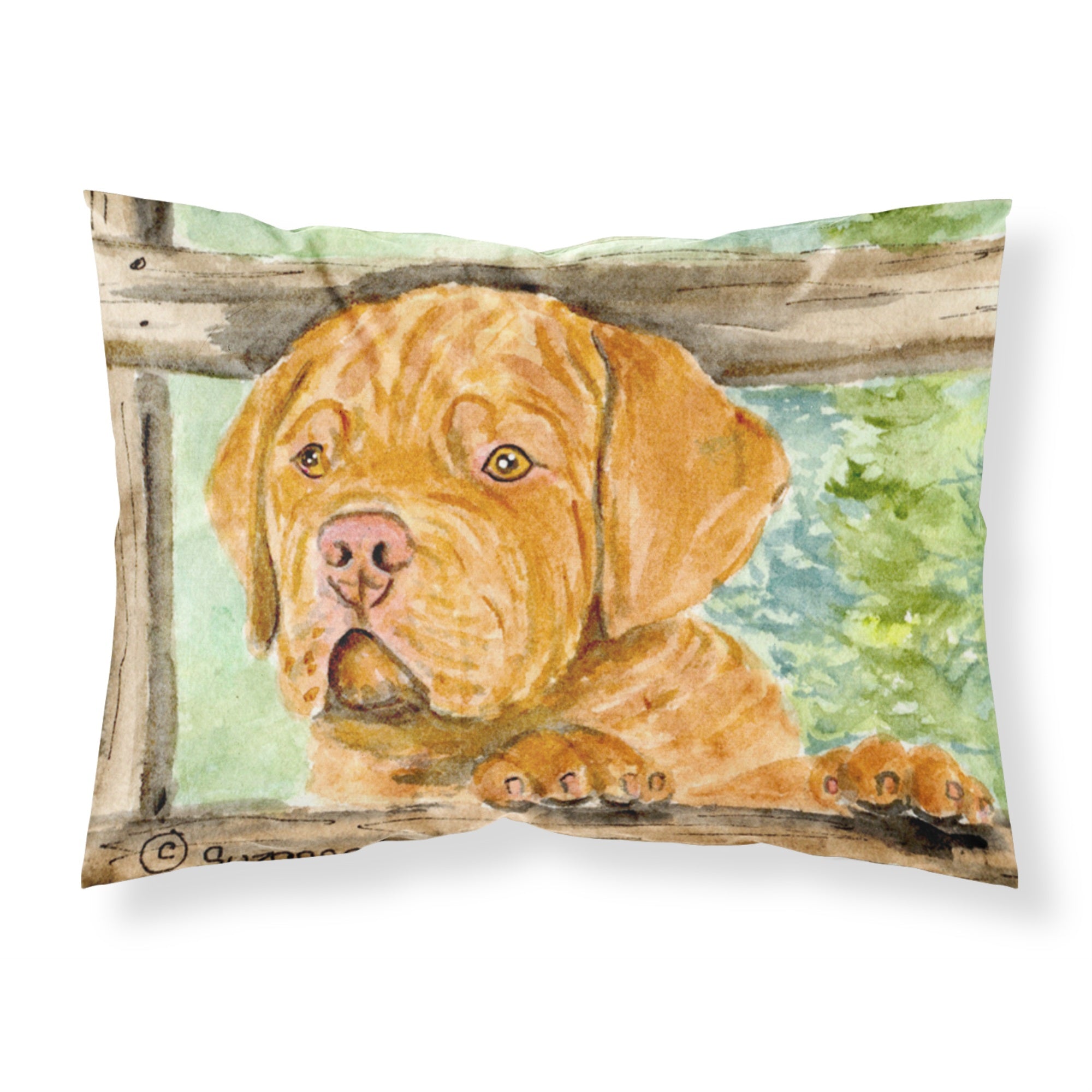 'Caroline'S Treasures Ss8926Pillowcase Dogue De Bordeaux Moisture Wicking Fabric Standard Pillowcase, Large, Multicolor'