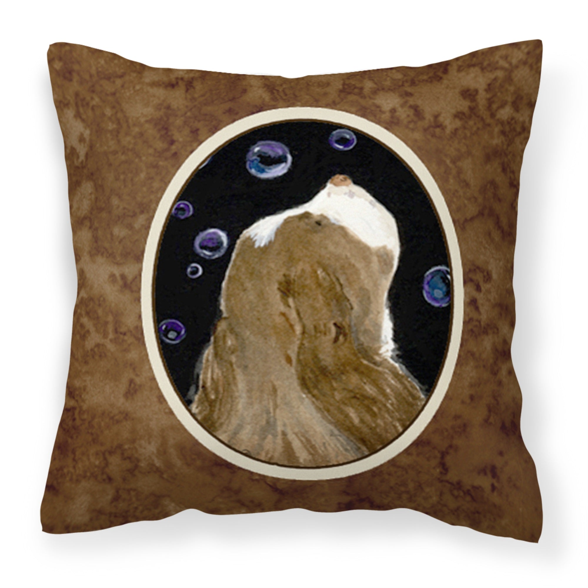 'Caroline'S Treasures Ss8941Pw1414 Springer Spaniel Decorative Canvas Fabric Pillow, Large, Multicolor'