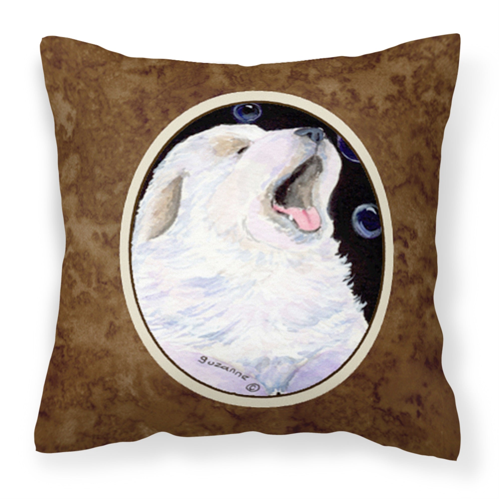 'Caroline'S Treasures Ss8942Pw1414 Great Pyrenees Decorative Canvas Fabric Pillow, Large, Multicolor'