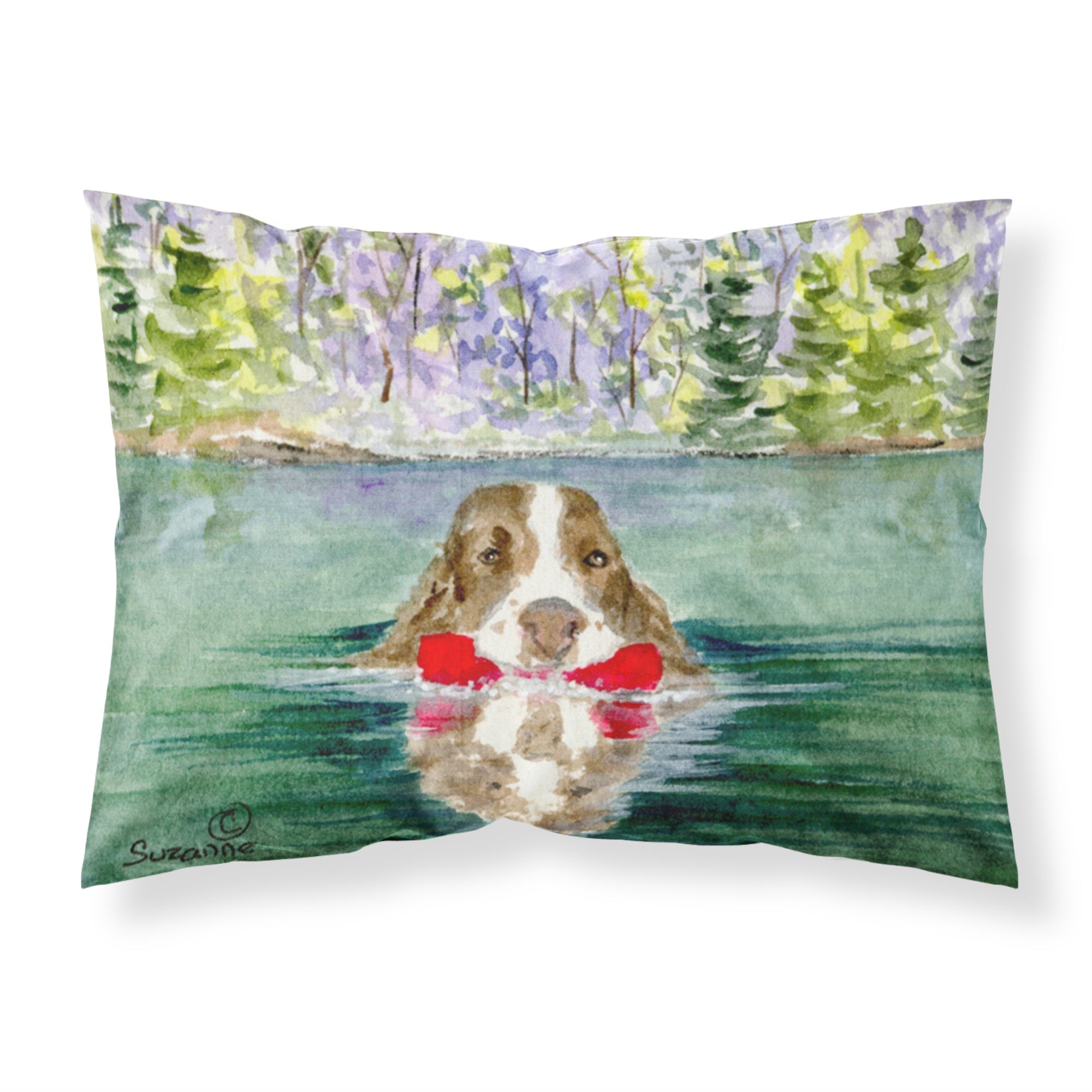 'Caroline'S Treasures Ss8943Pillowcase Springer Spaniel Moisture Wicking Fabric Standard Pillowcase, Large, Multicolor'