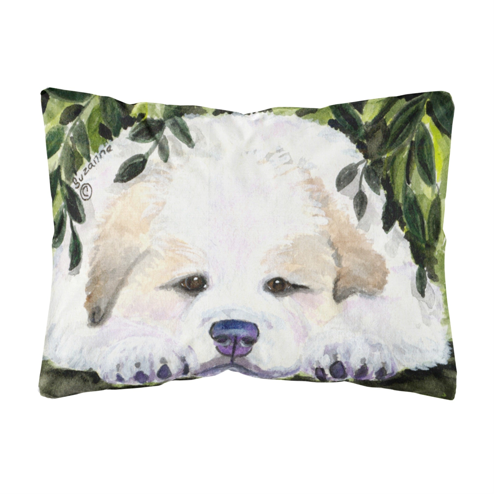 'Caroline'S Treasures Ss8944Pw1216 Golden Retriever Decorative Canvas Fabric Pillow, Large, Multicolor'