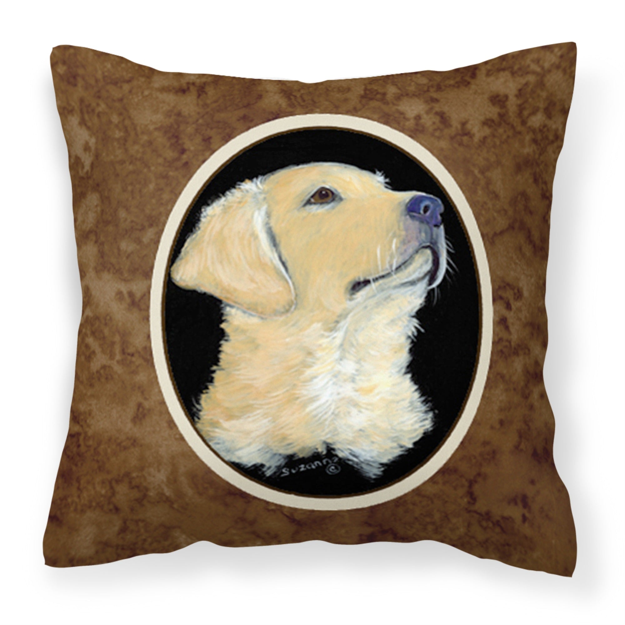 'Caroline'S Treasures Ss8960Pw1414 Golden Retriever Decorative Canvas Fabric Pillow, Large, Multicolor'