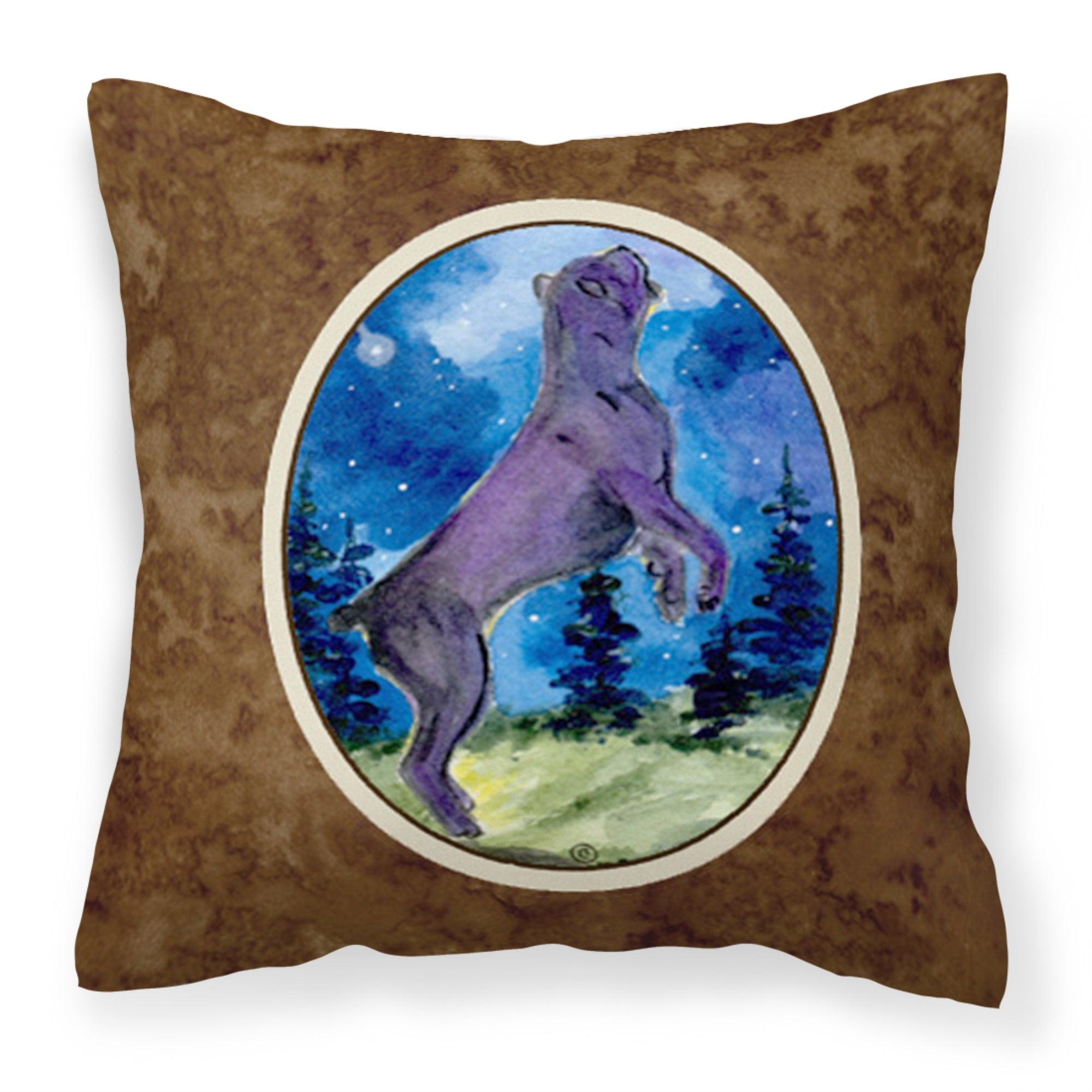 'Caroline'S Treasures Ss8999Pw1414 Cane Corso Decorative Canvas Fabric Pillow, Large, Multicolor'