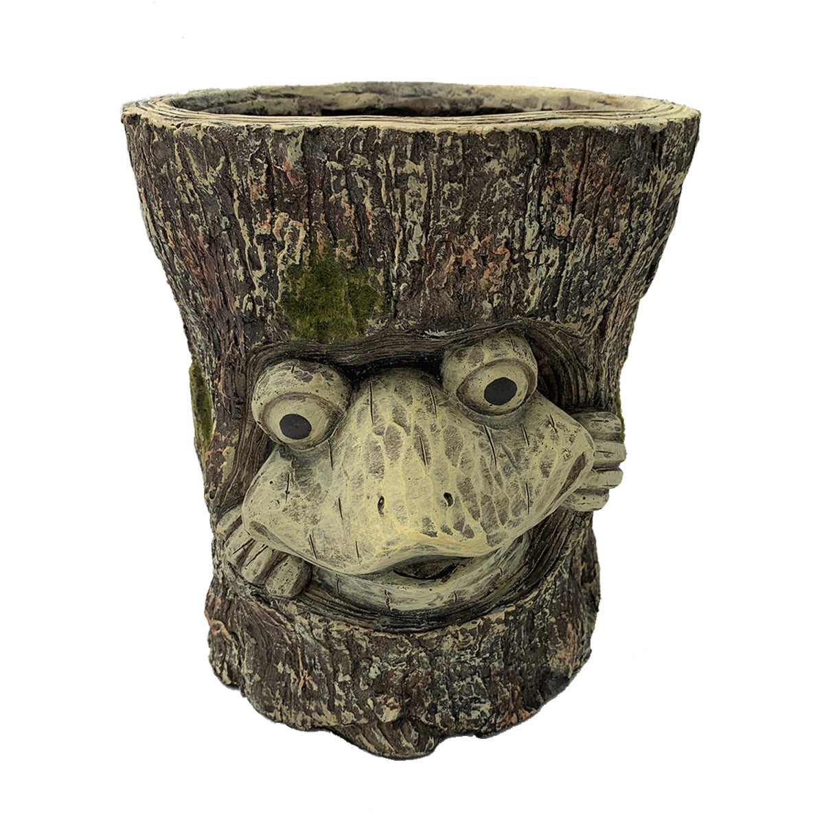 Esschert Design Zyct256 Mgo Faux Wood Frog Planter  Multi Color