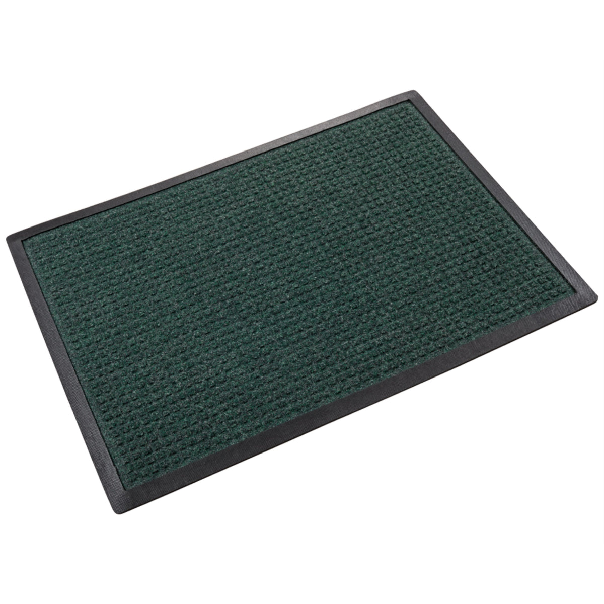 Super-Soaker Rubber-Border 4'x6' Forest Green Scraper/Wiper Mat