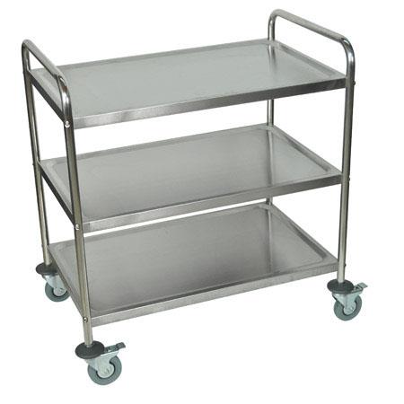 Luxor Stainless Steel 3 Shelf Cart