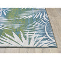Stella 6273 Ivory/Green Tropical Area Rug, Size  33 Inch  X 411 Inch
