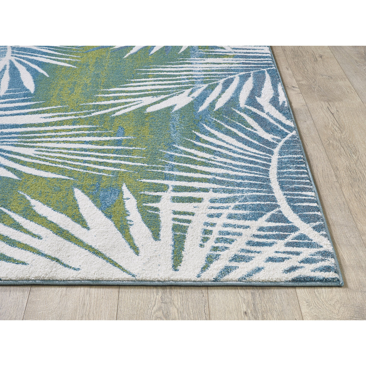 Stella 6273 Ivory/Green Tropical Area Rug, Size  33 Inch  X 411 Inch