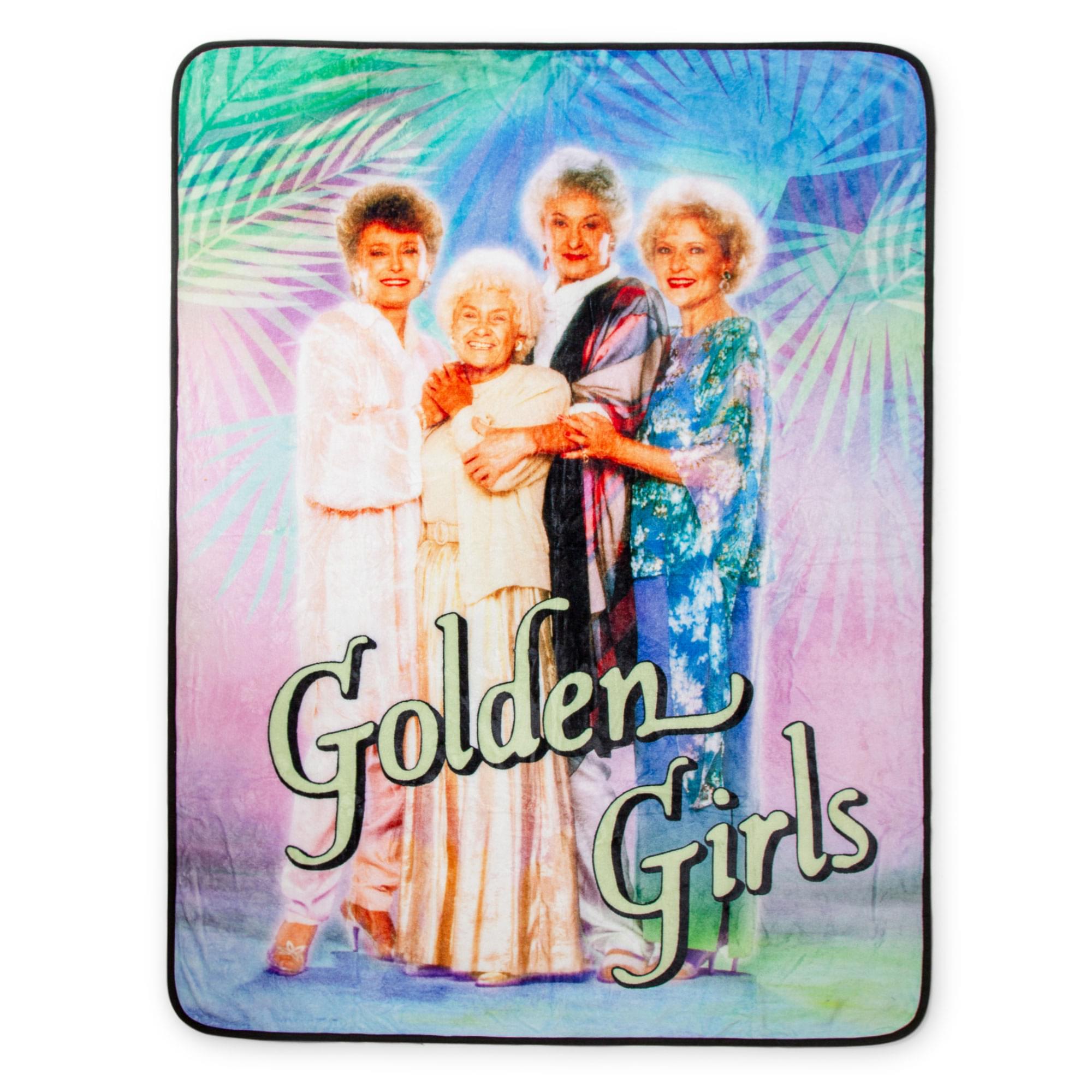 The Golden Girls Raschel Fleece Throw Fleece Blanket  45 X 60 Inches